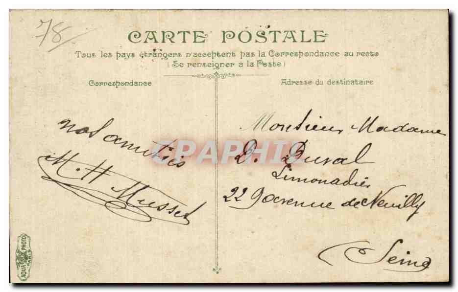 Saint-Germain-en-Laye — Le Château, vue prise du Parc — Éditeur non identifié, n° 9 — Reverso