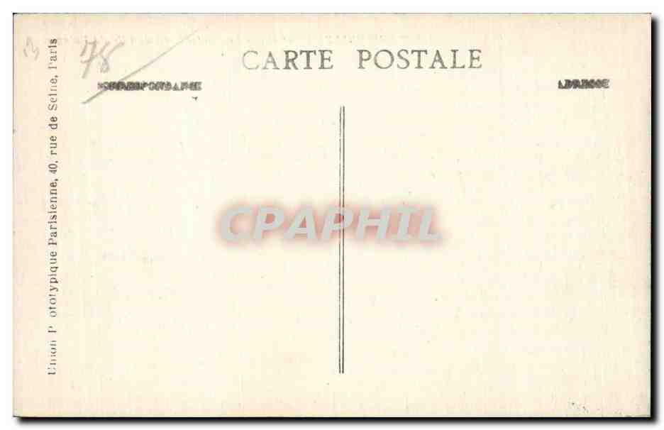 Rambouillet (S.-et-O.) — El Castillo visto desde la Isla del Jardín — Graphil, n°108 — Reverso