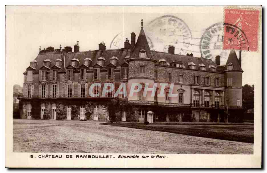 Château de Rambouillet — Ensemble sur le Parc — Édition des Monuments Historiques