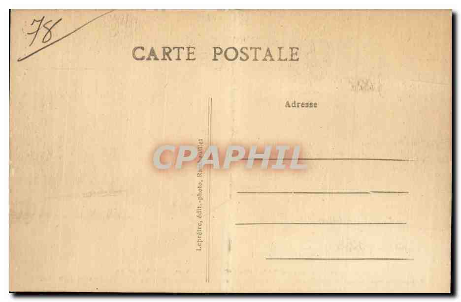 CPA Rambouillet Le chateau Salle a manger a gauche Tapisserie des Gobelins Rendez vous de chasse — Rückseite