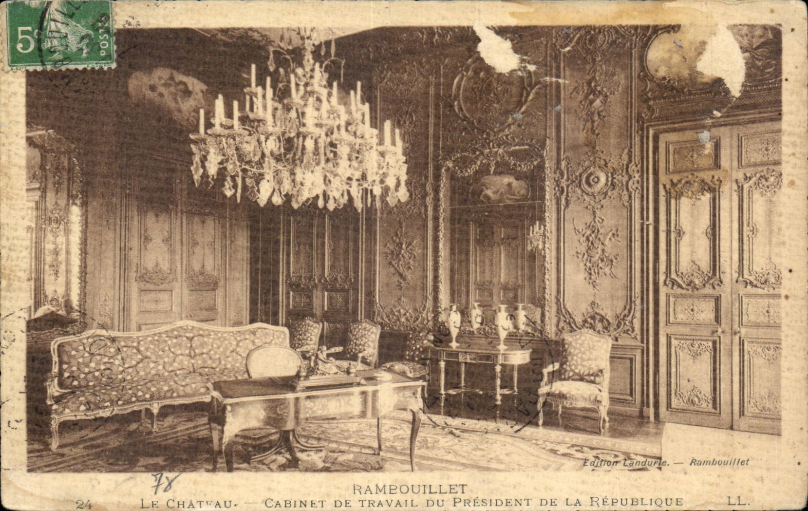 Le Château — Cabinet de travail du Président de la République — Édition Landurie, Rambouillet