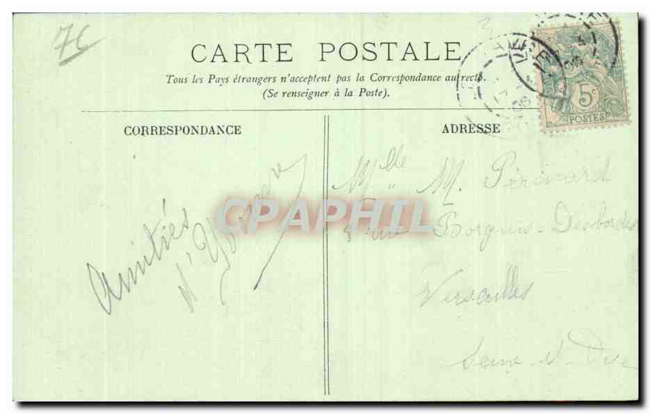 CPA Le Havre Foret de Montgeon Sous bois — Rückseite