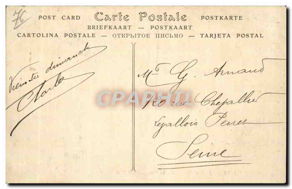 CPA Le Havre Foret de Montgeon Les pins — Rückseite