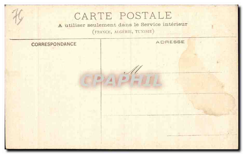 CPA Le Havre Foret de Montgeon Chemin des fortins construit par les mobiles de 1870 — Rückseite