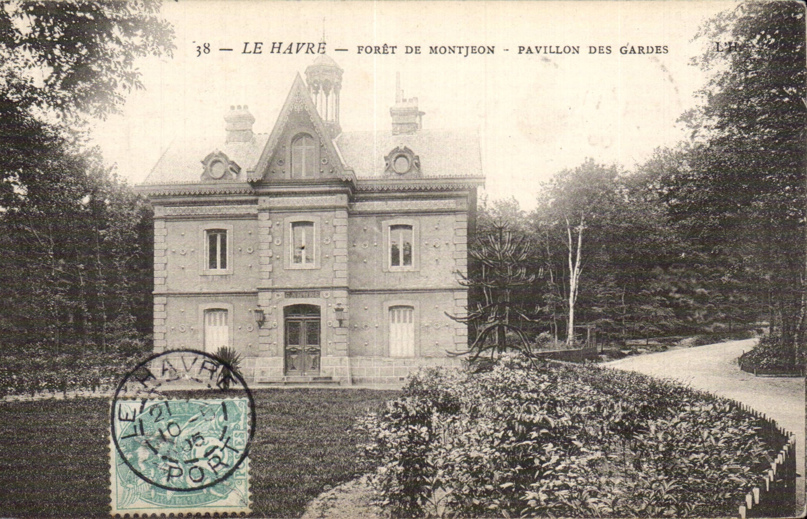 CPA Le Havre Foret de Montgeon Pavillon des gardes