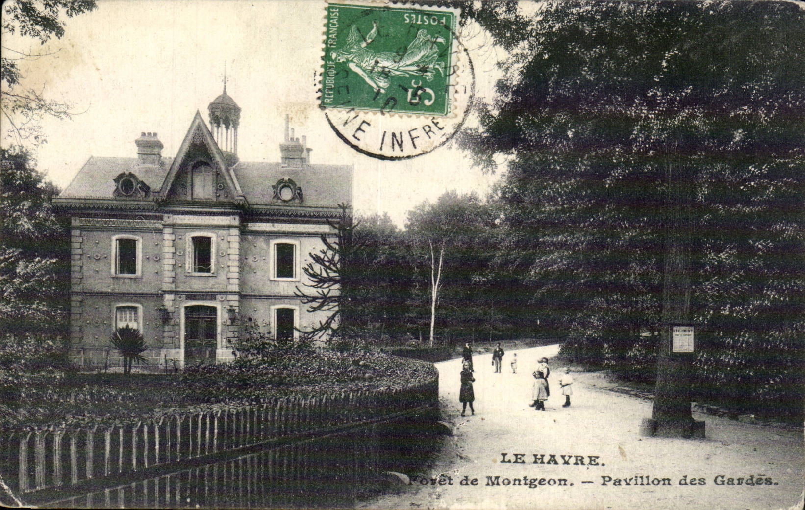 CPA Le Havre Foret de Montgeon Pavillon des gardes