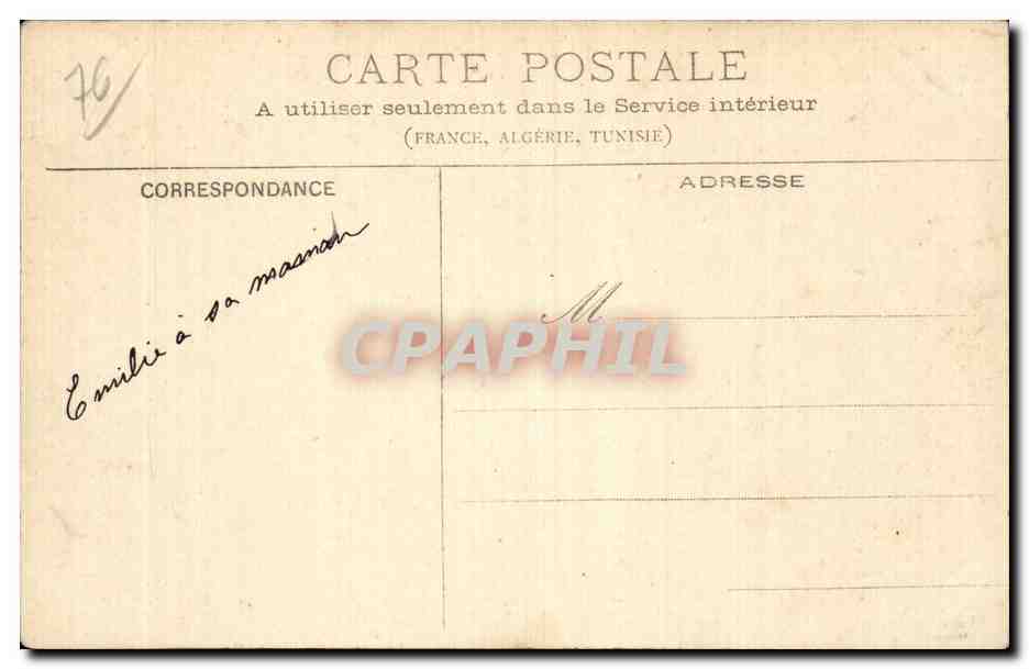 CPA Le Havre Foret de Montgeon Pavillon des gardes — Rückseite