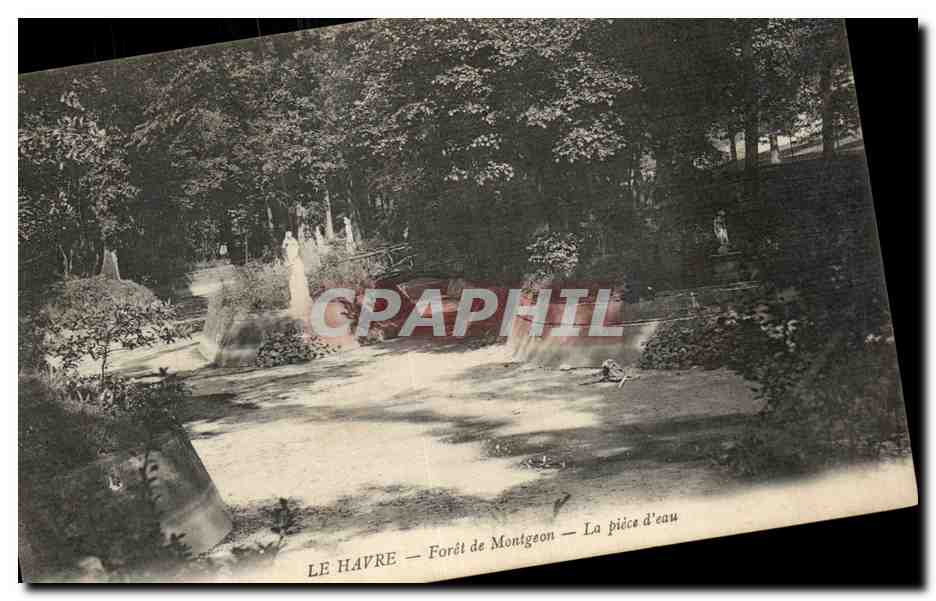 CPA Le Havre Foret de Montgeon La piece d eau