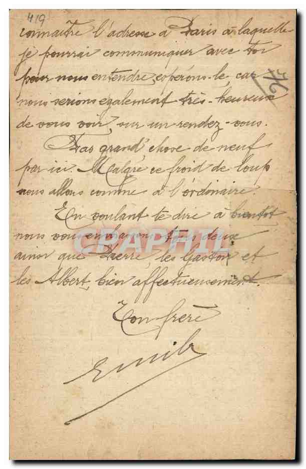 CPA Le Havre Foret de Montgeon la piece d eau  — Rückseite