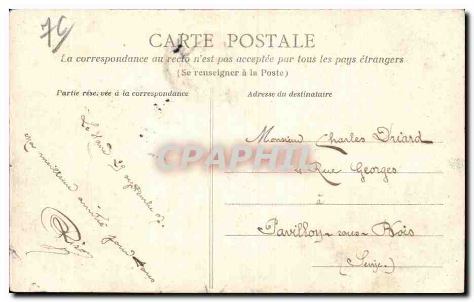 CPA Le Havre Foret de Montgeon Bois de Boulogne Immense propriete achetee par la ville — Rückseite