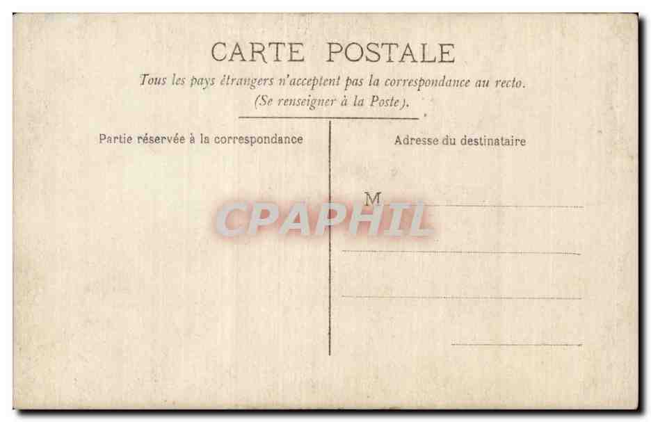 CARTE PHOTO Femme Costume — Rückseite