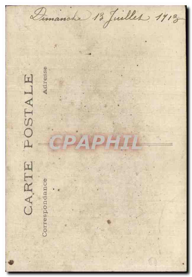 CARTE PHOTO Jeune femme Costume — Verso