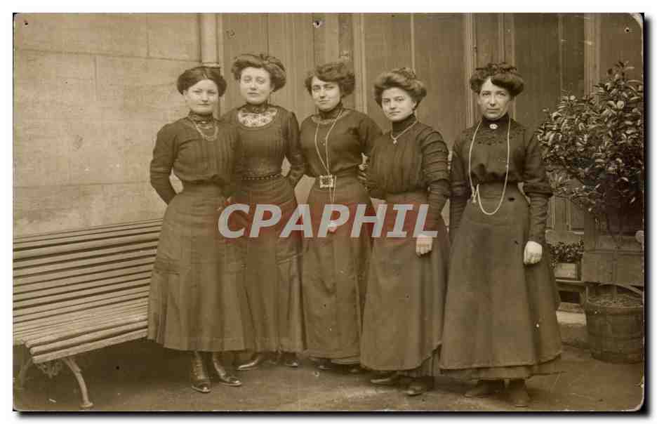 CARTE PHOTO Femmes Costume