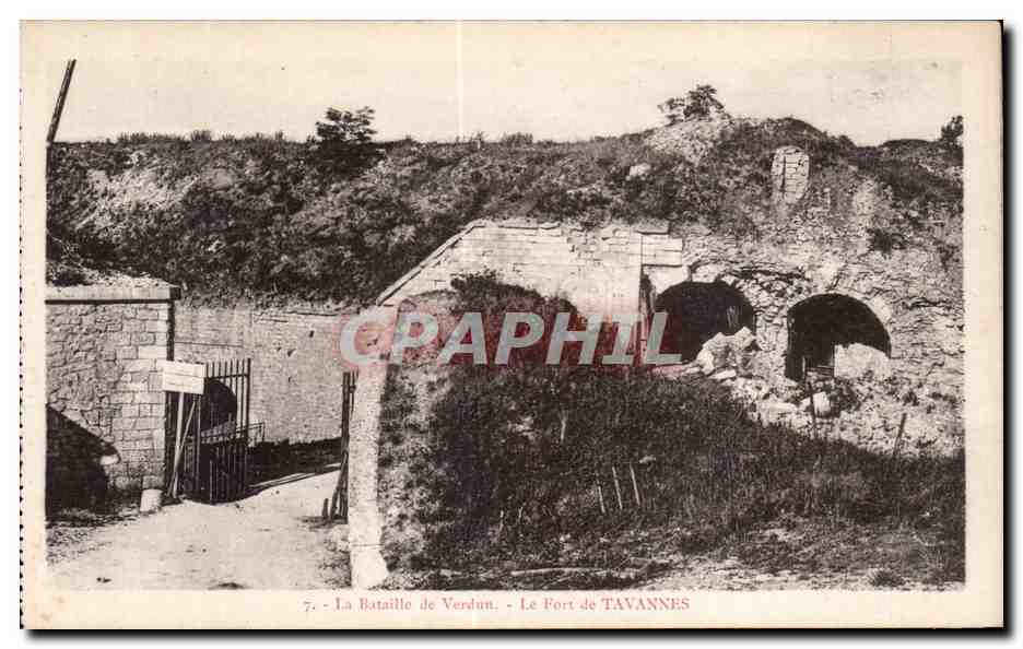 CPA Militaria Bataille de Verdun Fort de Tavannes