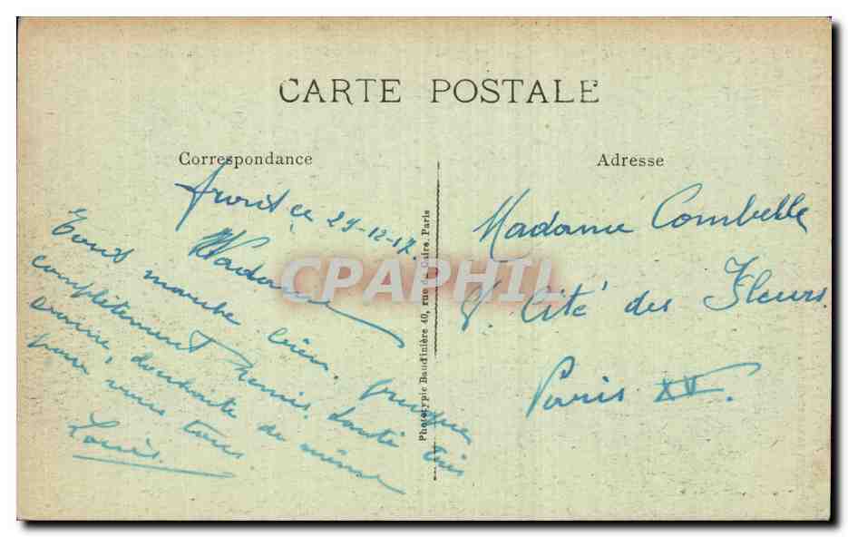 CPA Militaria Ypres Entree de la rue au beurre — Rückseite