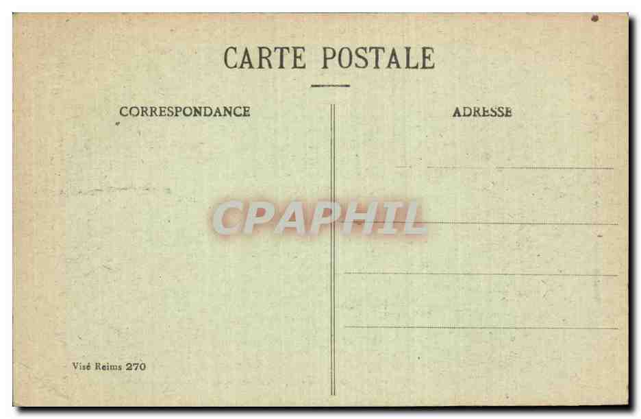 CPA Militaria Reims Rue du Mont d Arene prolongee — Verso