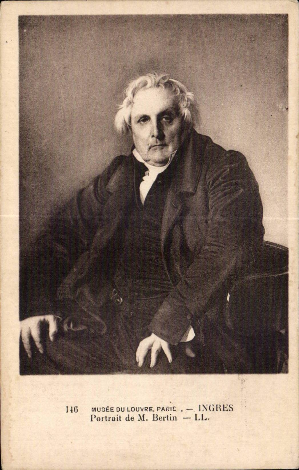 CPA Musee du Louvre Ingres Portrait de M Bertin