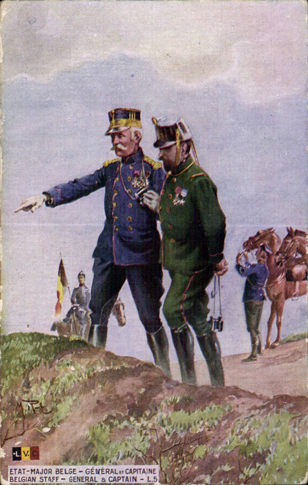 État-Major belge — Général et Capitaine — L.5 — Éditeur L.V.C.