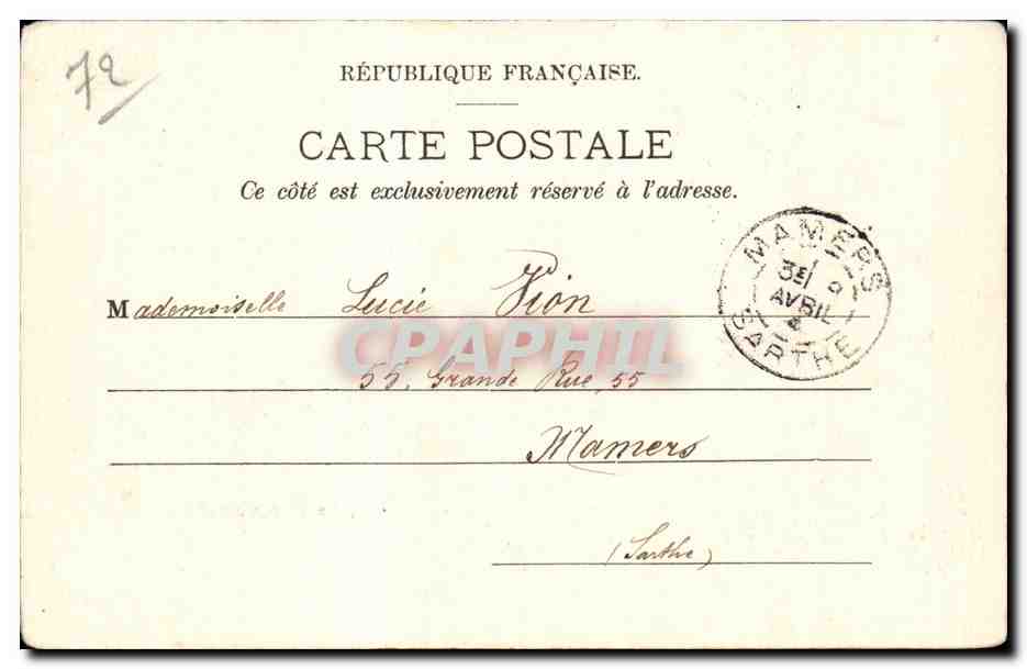 CPA Militaria Camp et monument d Auvours Le Mans  — Rückseite
