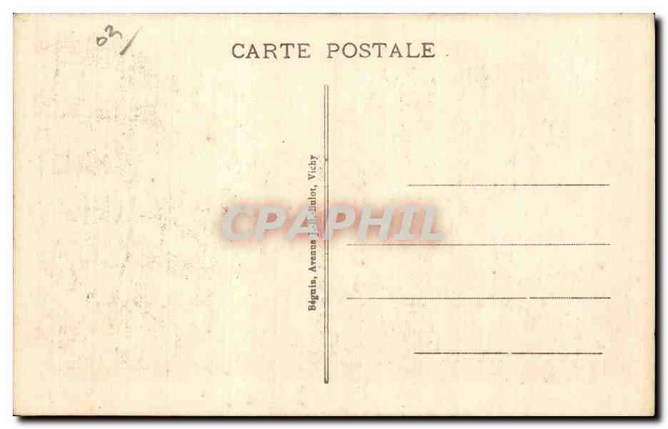 CPA Vichy Les quais de l Allier — Verso