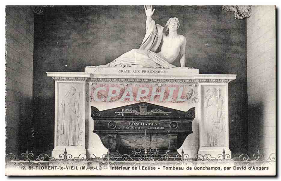 CPA St Florent le Vieil Interieur de l eglise Tombeau de Bonchamps par David d Angers