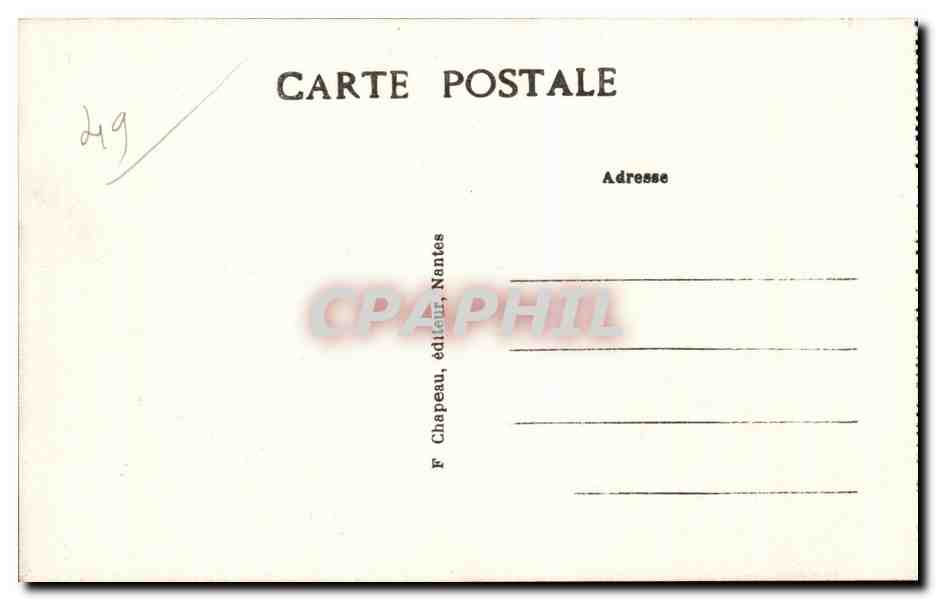 CPA St Florent le Vieil Le mont Glonne l abbaye benedictine et la loire  — Verso