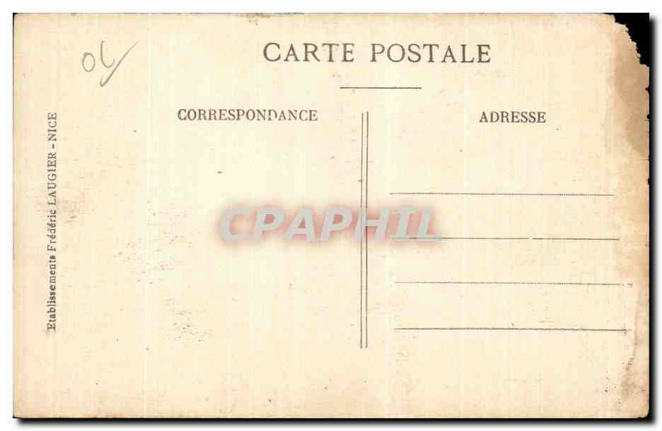 CPA Cannes La rue d Antibes — Rückseite