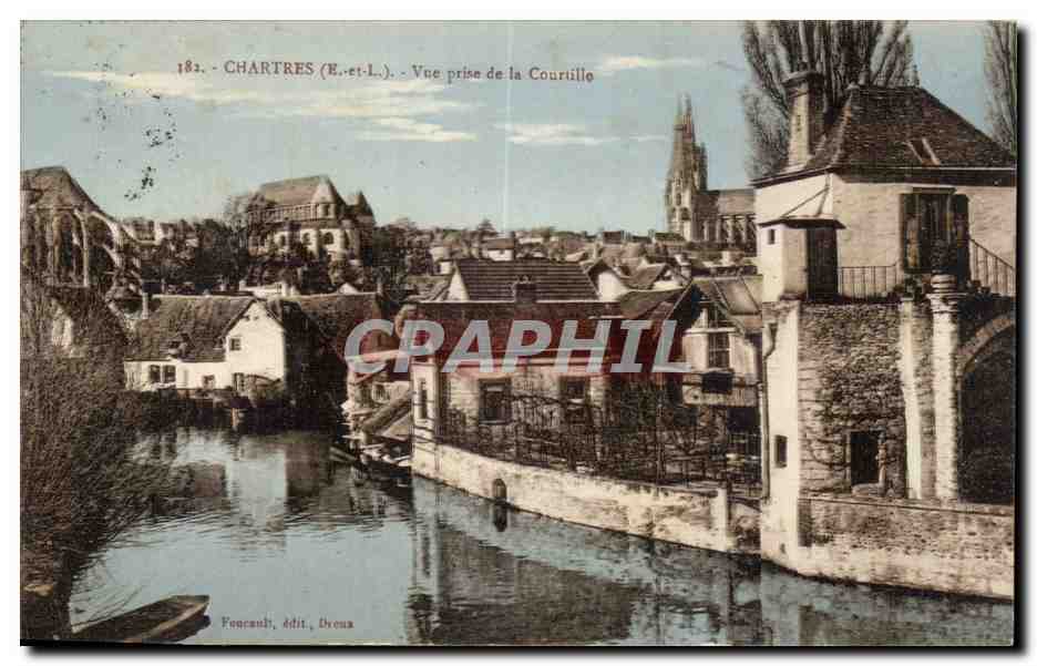 CPA Chartres Vue prise de la Courtille