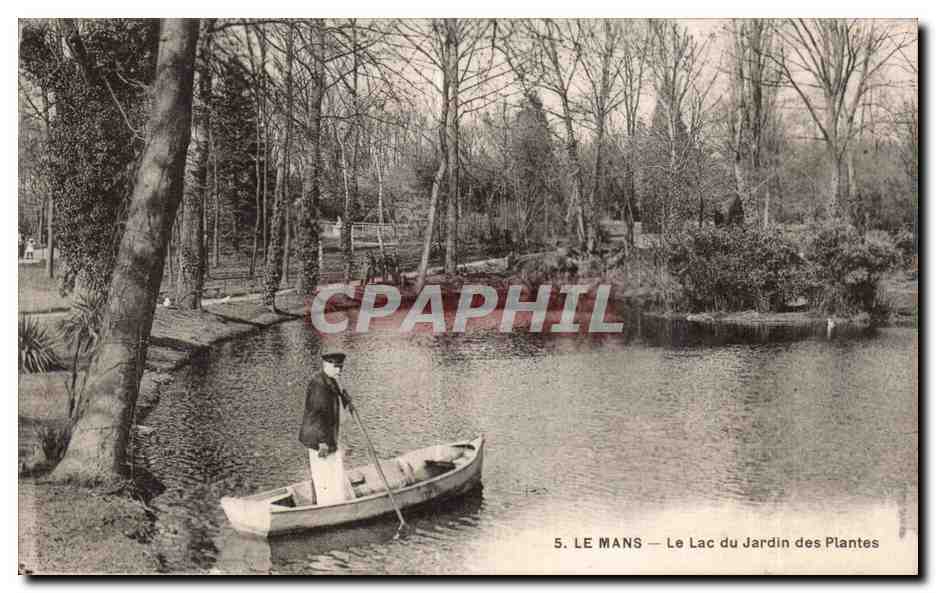 LE MANS — Le Lac du Jardin des Plantes — Imp. Phot. A. Dalbeau, Le Mans