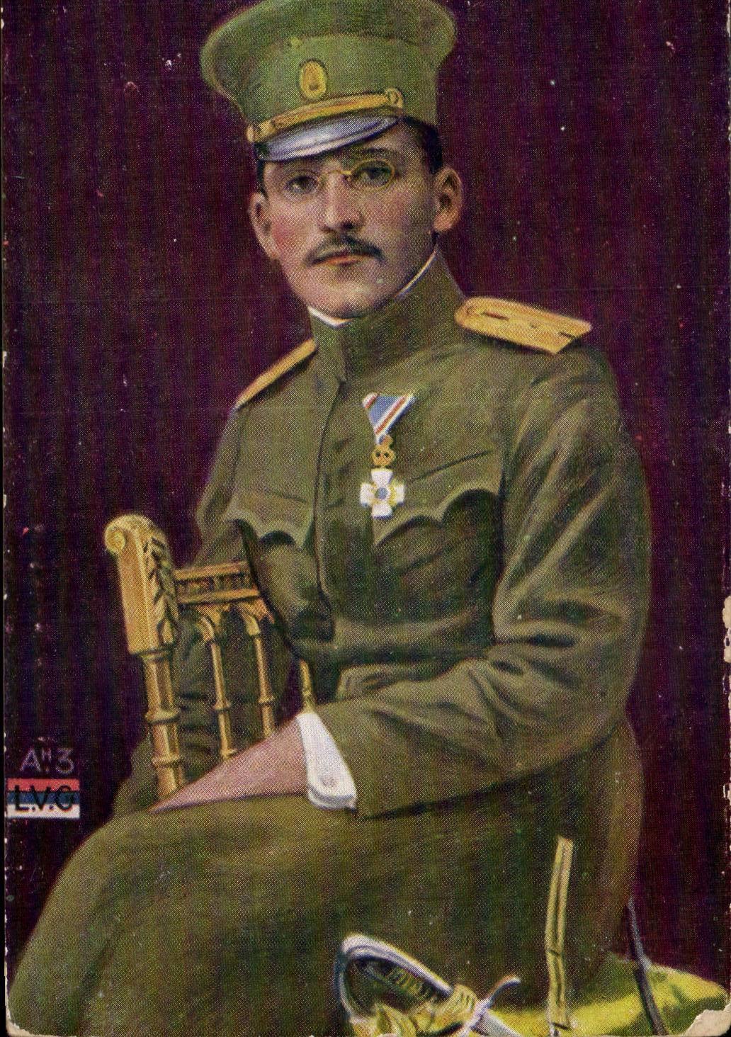 CPA Militaria Prince Alexandre Heritier du trone de Serbie