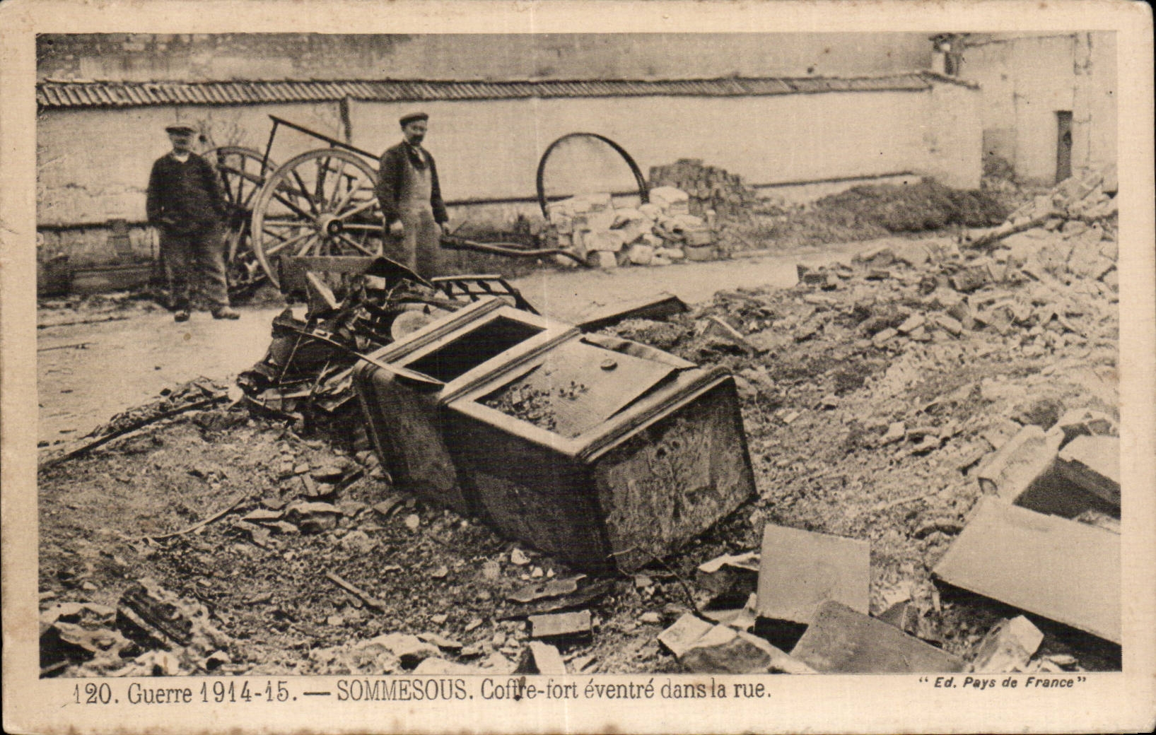 SOMMESOUS — Coffre-fort éventré dans la rue — Ed. Pays de France, n°120
