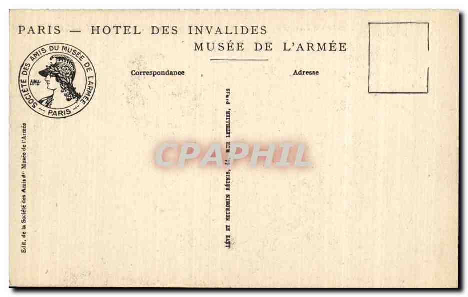 CPA Militaria Musee de l armee Dans les boues de la Somme par GAston Broquet — Rückseite