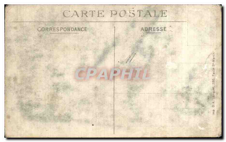 CPA Militaria Guerre 1914 1915 Popincourt Aspect du village  — Back