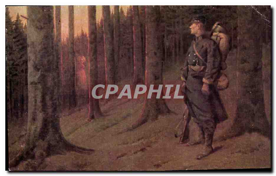 CPA Militaria Petit Gerard La vision Soldat