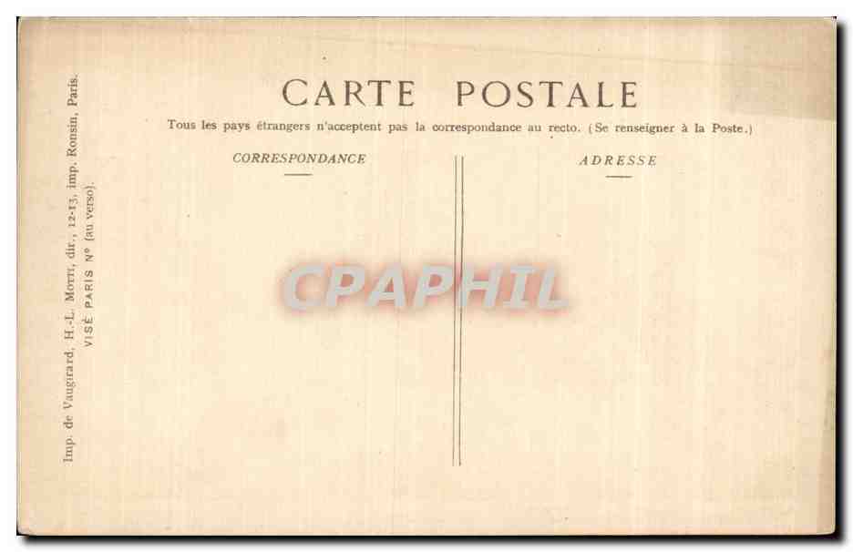 CPA Militaria Guerre 1914 1915 Sur le front En obervation  — Rückseite