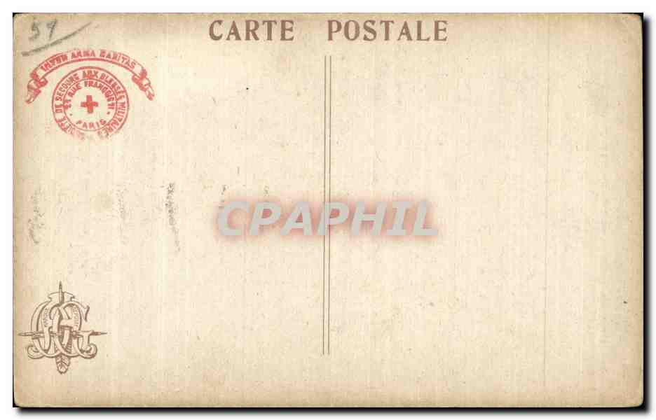 CPA Militaria Musee de l armee Campagne 1914 1915 Obus de 420 tombe aux environs de Verdun — Rückseite