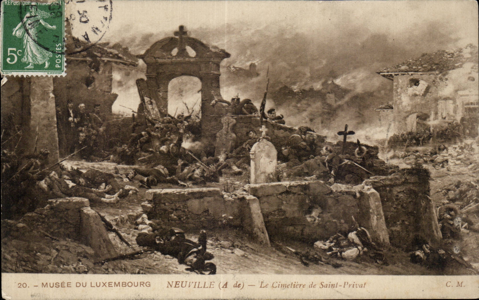 Neuville (A de) — Le Cimetière de Saint-Privat — Musée du Luxembourg, n°20