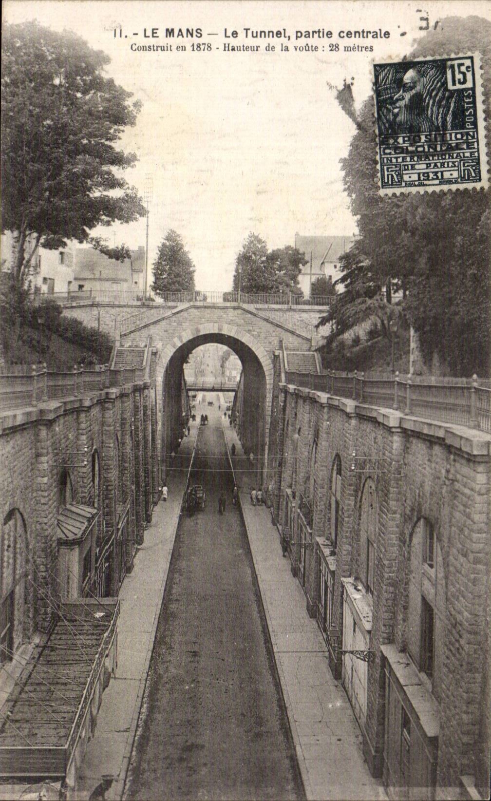 Le Mans - Le Tunnel - Partie Centrale - CPA