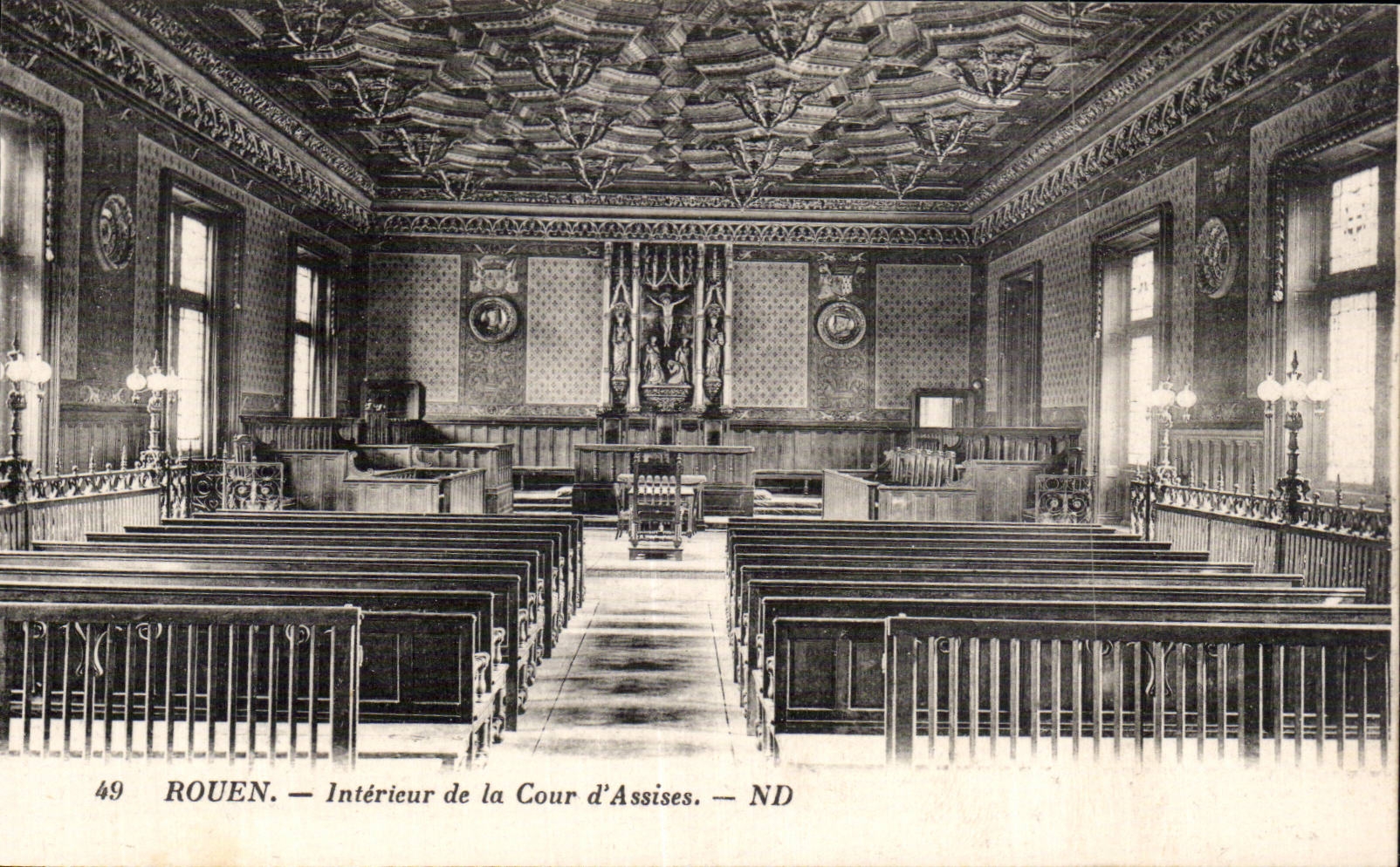 Rouen - Interieur de la Cour d Assises - CPA