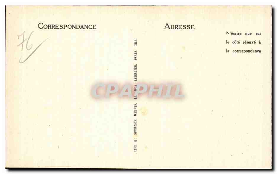 Rouen - Le Quai de Paris - CPA — Rückseite