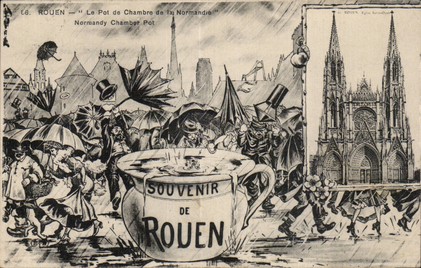 Rouen - Le Pot de Chambre de la Normandie - Souvenir - CPA