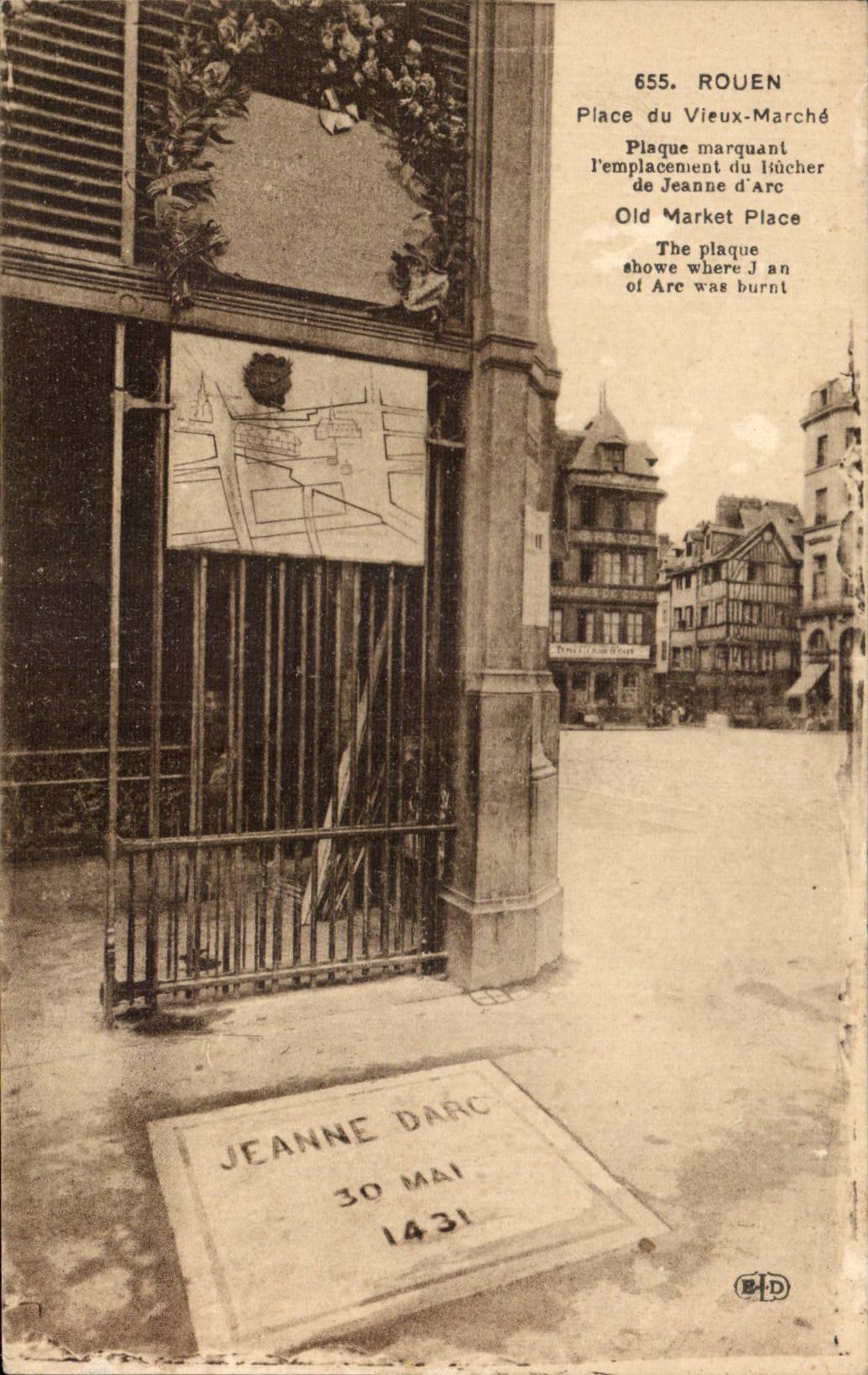 Rouen - Place de Vieux Marche - CPA