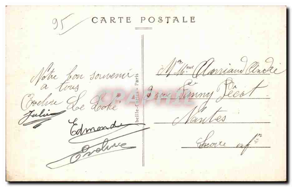 Pontoise - Chateau de l Hermitage - CPA — Rückseite