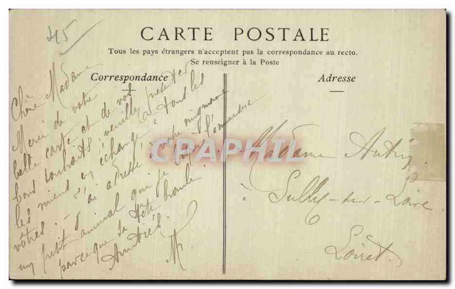 Orleans - Rue de la Republique - CPA — Rückseite