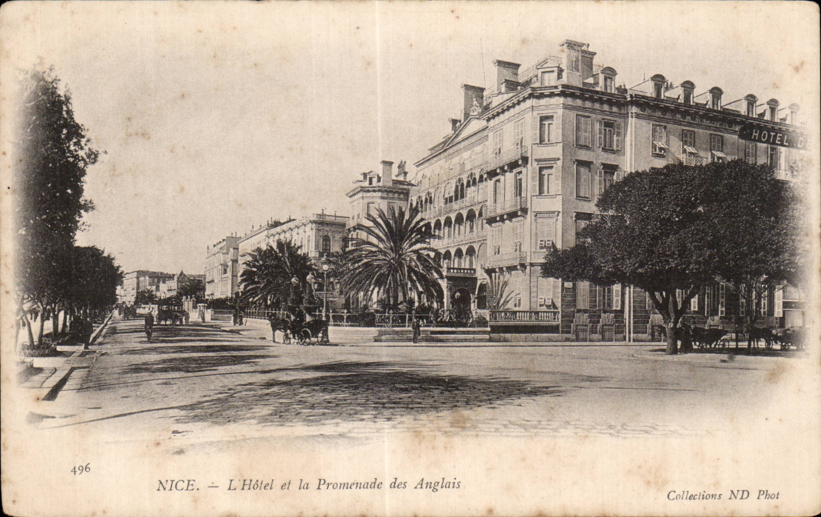 Nice - L Hotel et la Promenade des Anglais - CPA