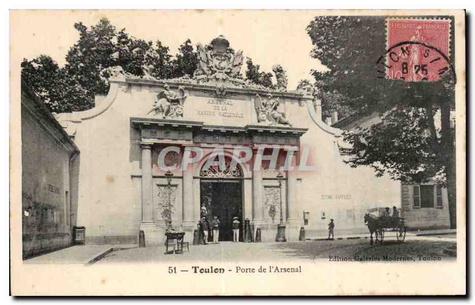 Toulon - Porte de l'Arsenal — Édition Galeries Modernes, Toulon, n°51