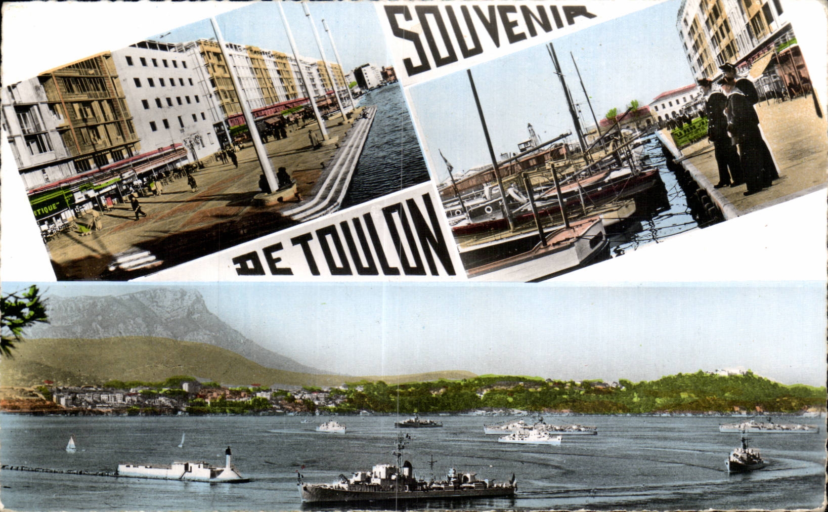 Toulon — vue du port et des quais — Souvenirs de Toulon — Éditions ARIS