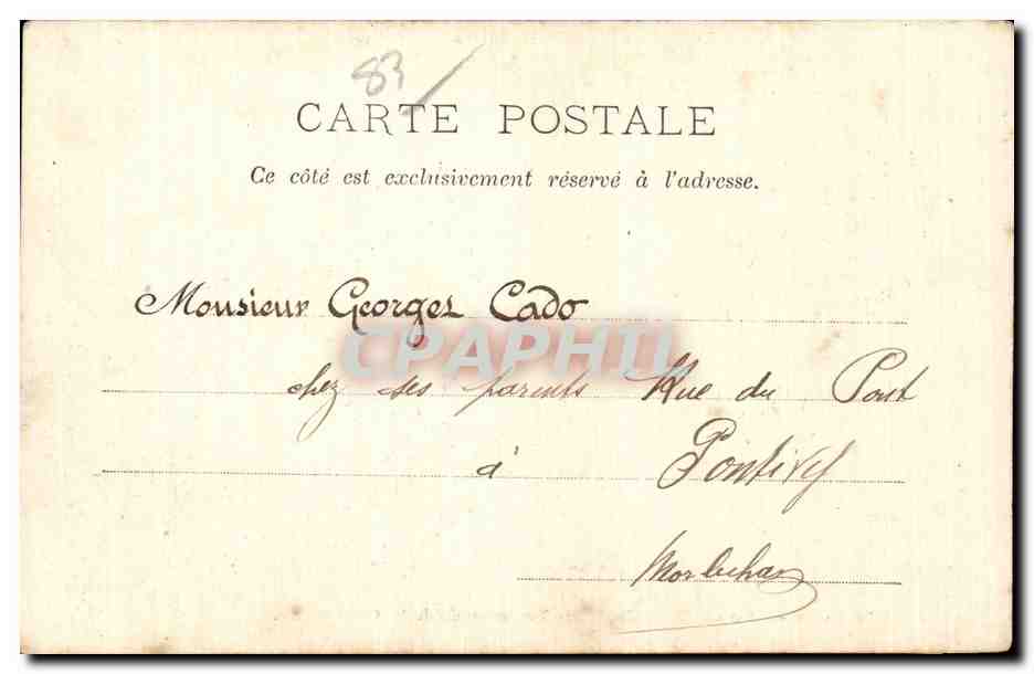 Toulon - Vue Generale de la Vieille Darse - CPA — Verso