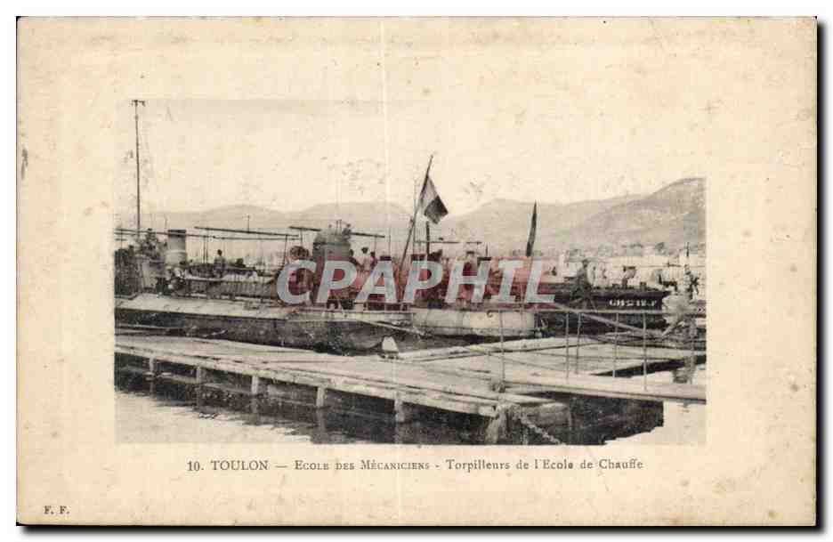 Toulon - Ecole des Mecaniciens Torpilleurs de l Ecole de Chauffe - CPA