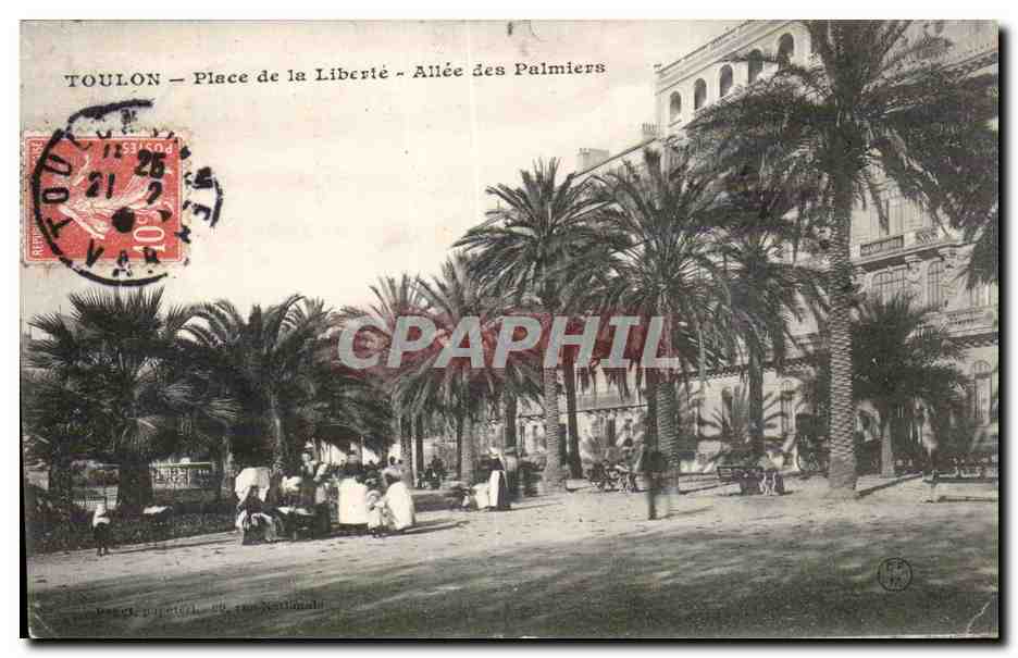 Toulon - Place de la Liberte - Allee des Palmiers - CPA